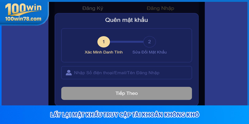 Lấy lại mật khẩu truy cập tài khoản không khó