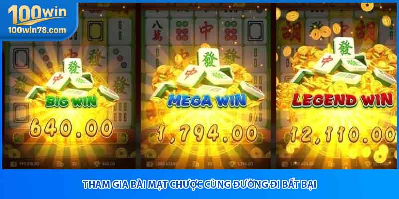 Tham gia bài mạt chược cùng đường đi bất bại